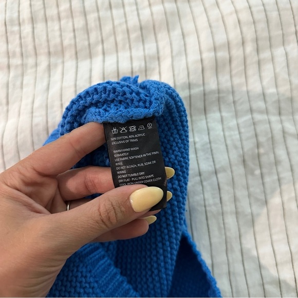 Bardot Reversible Blue Knit Tank - Picture 6 of 6